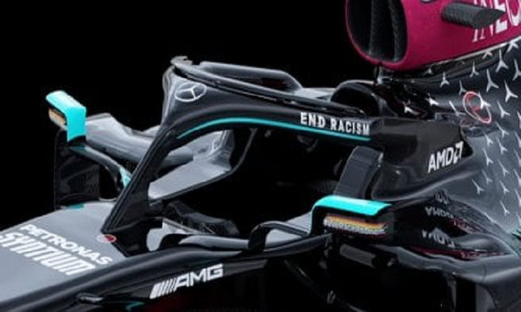 F1: Mercedes cambia al negro por la lucha por el racismo