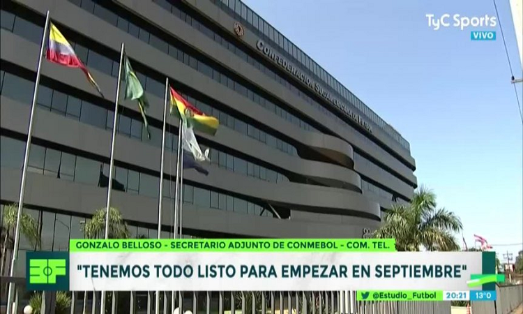 Conmebol mantiene a septiembre como el mes del regreso de las copas