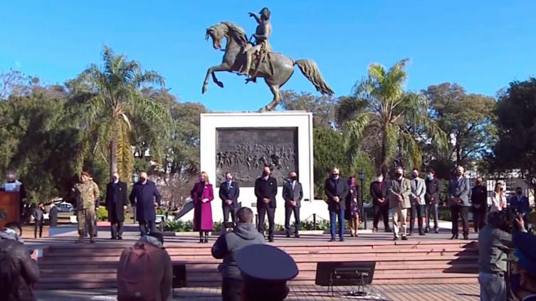 Perotti volvió a Rafaela para celebrar la independencia