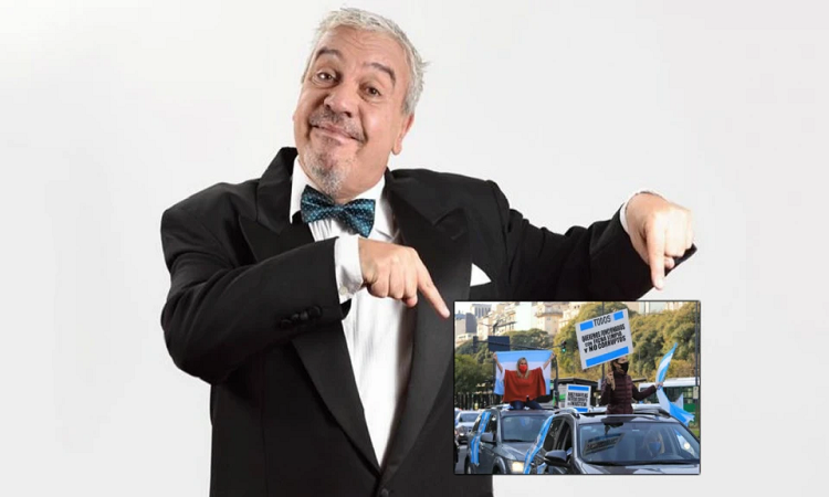 Internado por coronavirus, Coco Sily criticó la marcha del 1A