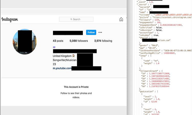 Los datos de 235 millones de usuarios de YouTube, Instagram y Tik Tok quedaron expuestos en la web