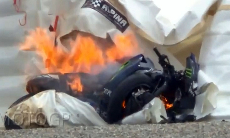 Impactante accidente en el Moto GP