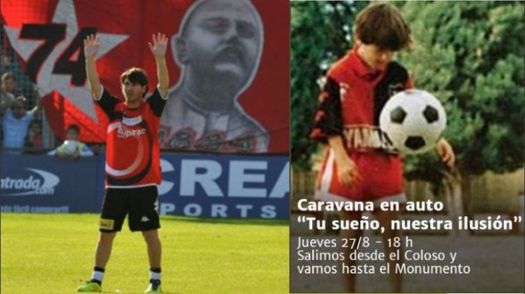 Hinchas de Newell's se movilizan para que Messi juegue en el club
