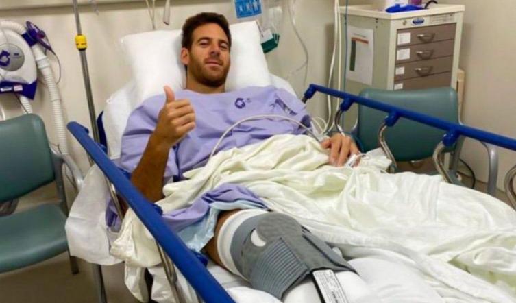 Del Potro fue dado de alta tras su tercera operación de rodilla