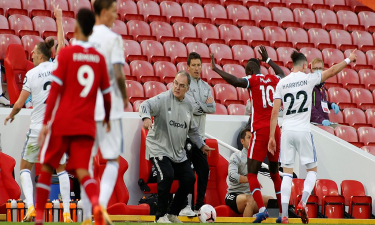 El Leeds de Bielsa le jugó de igual a igual al Liverpool pero no pudo evitar la derrota