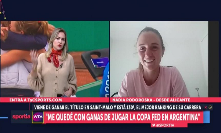 Nadia Podoroska, en el mejor momento de su carrera