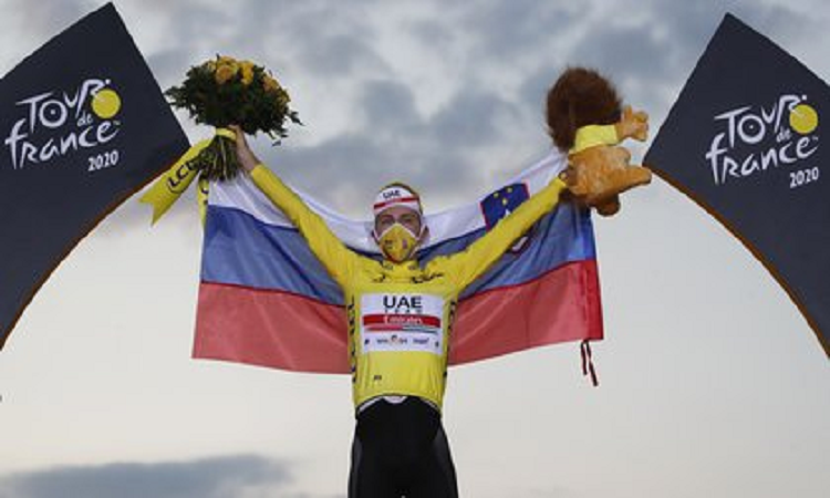 El esloveno Tadej Pogacar ganó el Tour de France 2020