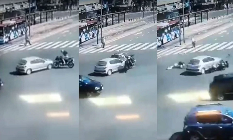 Difunden imágenes del impactante accidente de Nacho Viale