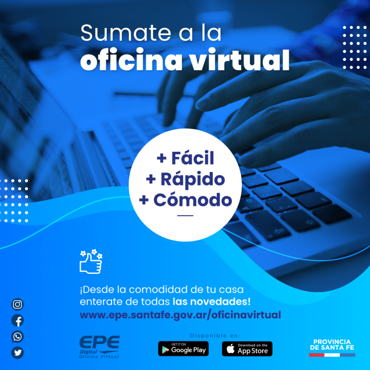 La Oficina Virtual de la EPE añadió nuevos trámites