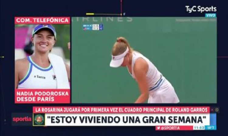 Nadia Podoroska y su clasificación a Roland Garros