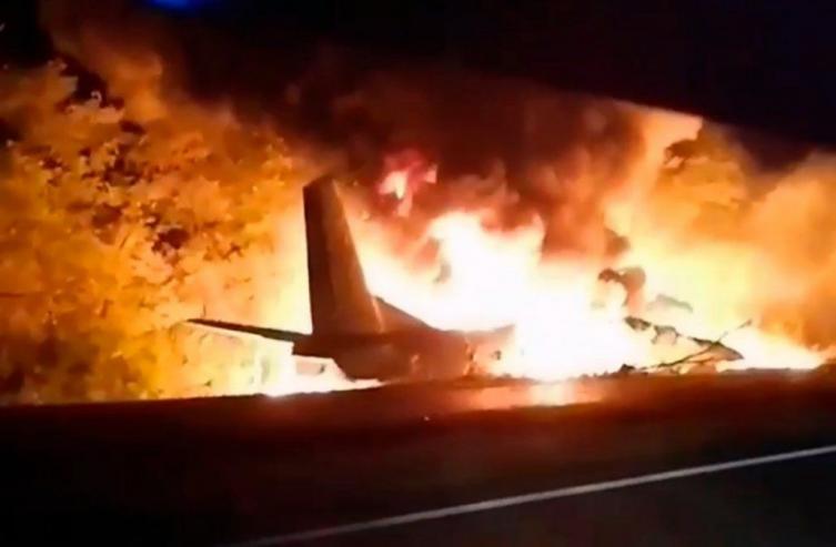 Se estrelló un avión militar en Ucrania