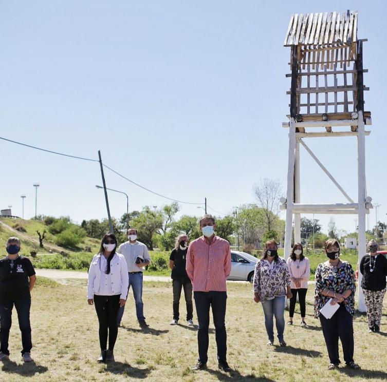 Jatón participó del acto por el 201° aniversario de La Guardia
