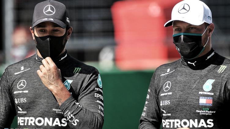 F1: Mercedes Bottas y Hamilton largarán primeros en Imola