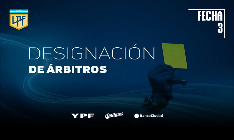 Copa Liga Profesional: los árbitros para la tercera fecha