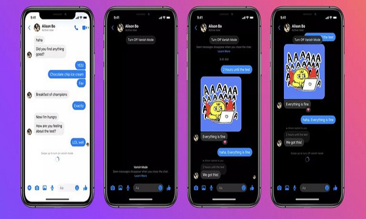 Mensajes temporales a Instagram y Facebook