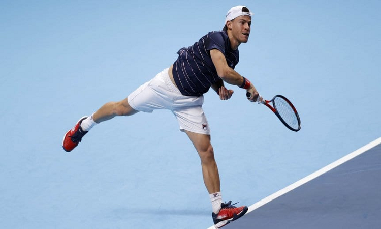 Schwartzman debutó sin chances ante Novak Djokovic 