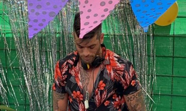 Cristian U fue DJ en una fiesta clandestina