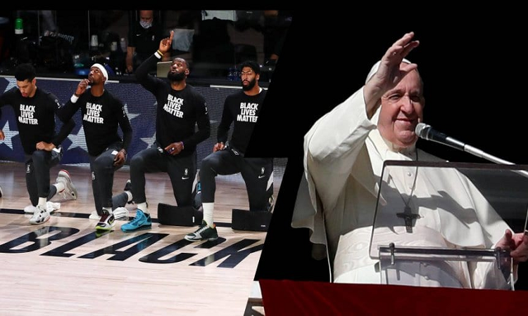 El Papa recibió a jugadores de la NBA