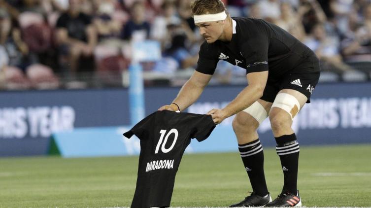 Los All Blacks le rindieron un homenaje a Maradona en la previa al partido con Los Pumas