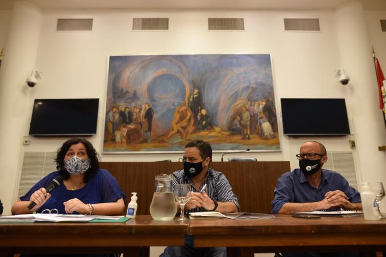 Concejales y concejalas recibieron a funcionarios del Ejecutivo