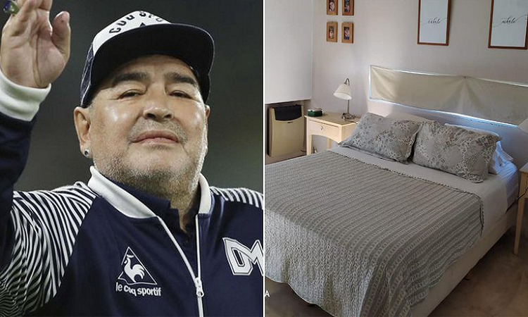 La casa donde murió Maradona