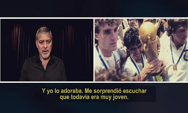 George Clooney sobre Maradona: “Yo lo adoraba, fui un gigantesco fan suyo”