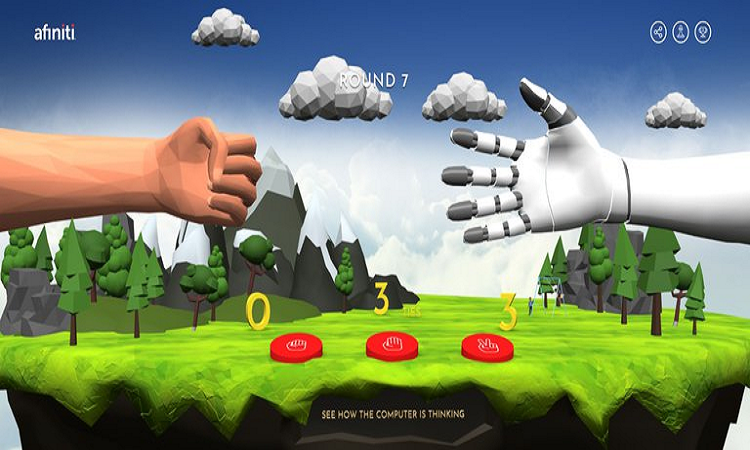 Jugar piedra, papel o tijera contra un sistema de inteligencia artificial