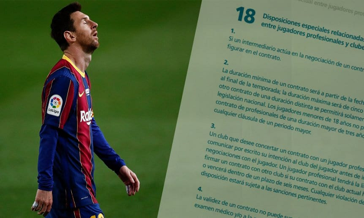 Messi puede negociar con cualquier club desde el 1° de enero de 2021