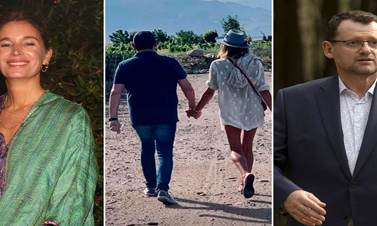 Dolores Barreiro y Christophe Krywonis se mostraron juntos y de la mano