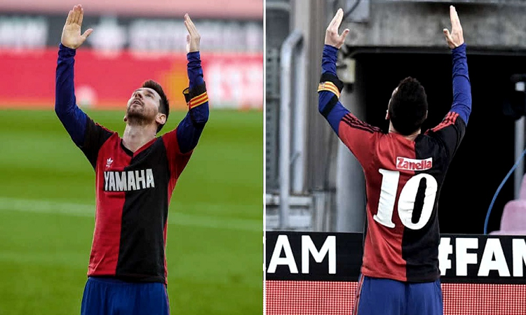 Confirman la amarilla y la multa a Messi por el homenaje a Maradona