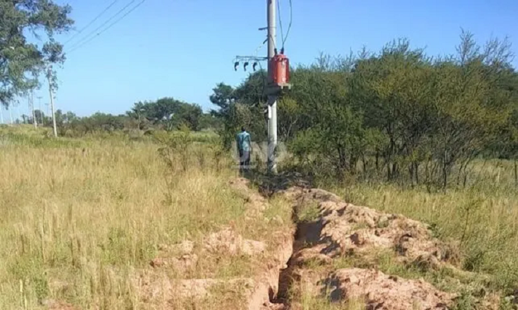 Robo de cables en la Ruta 168
