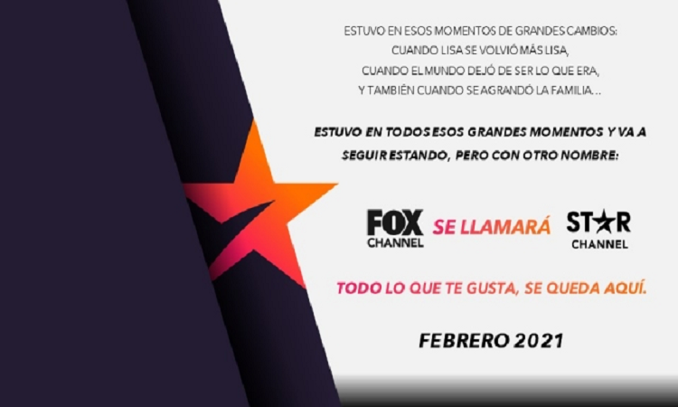 La empresa Disney informó que el canal de cable FOX cambiará su nombre. - TELEVISION
