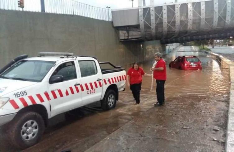 Inundaciones en Córdoba y San Luis por un temporal