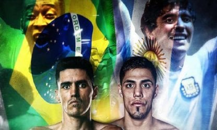 La pelea que promocionan con ¡Maradona y Pelé!
