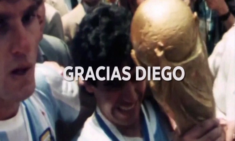 Conmovedor homenaje de la Conmebol para Diego Maradona