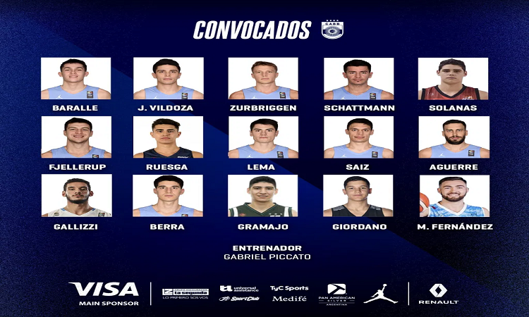 AmeriCup: Argentina apuesta por los jóvenes para entrar