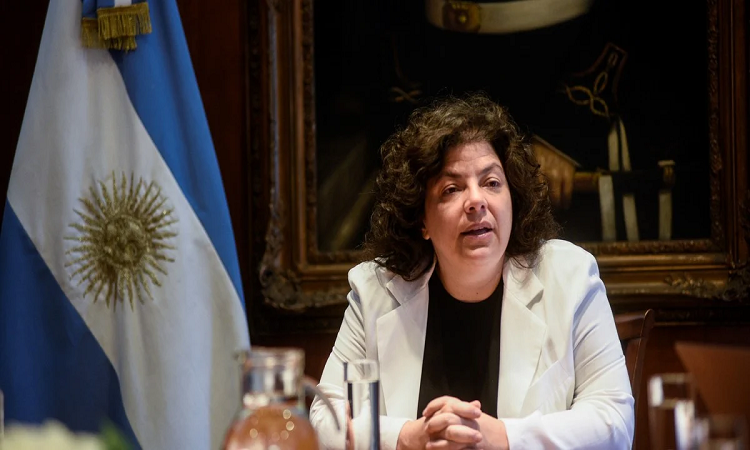 La ministra de Salud, Carla Vizzotti, tiene coronavirus