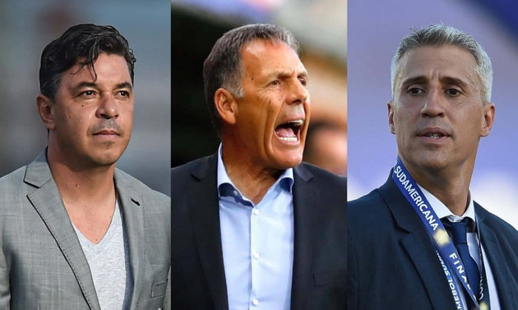 Nominados para el premio al mejor DT de América: Gallardo, Russo y Crespo