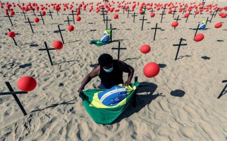 Brasil registró un nuevo récord de muertes diarias por coronavirus
