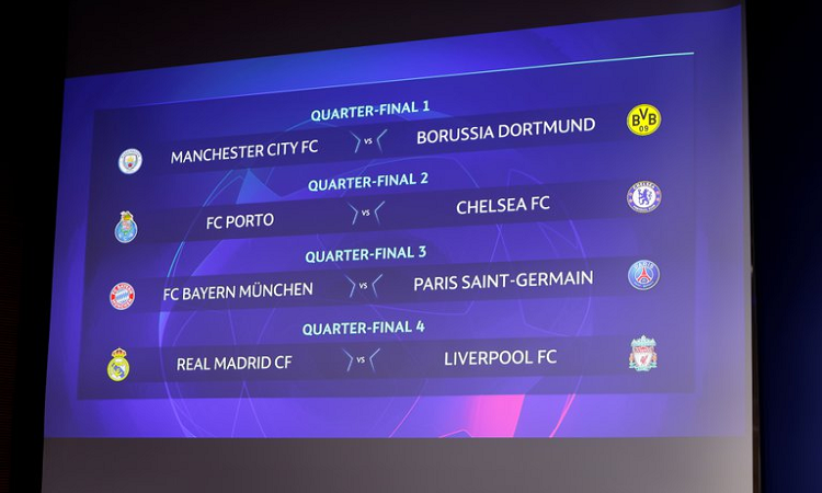 Se sortearon los cuartos de final de la Champions League