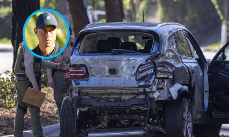Informaron la causa del accidente de Tiger Woods