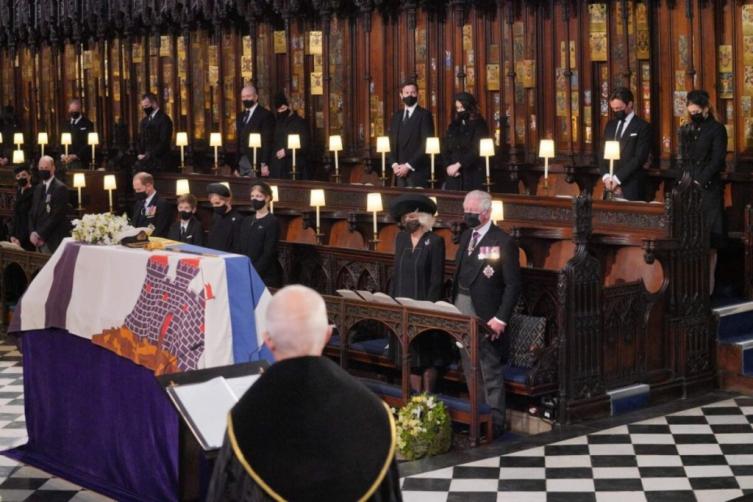 La reina Isabel encabezó el funeral del duque Felipe de Edimburgo