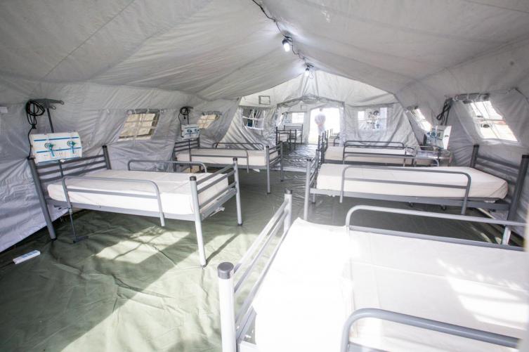 Se define el lugar y el armado del hospital militar 