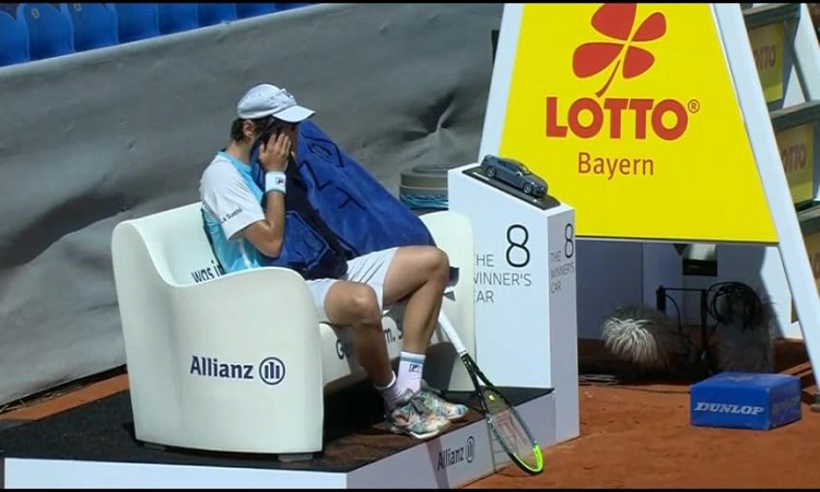ATP de Munich: Pella se lesionó y tuvo que abandonar