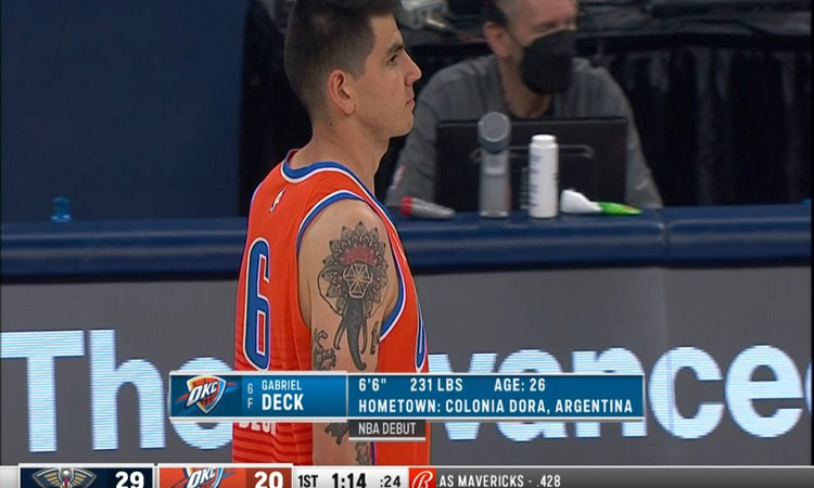 NBA: gran debut de Gabriel Deck con Oklahoma City Thunder
