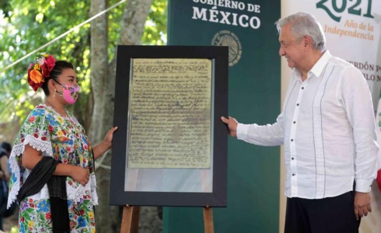 El Presidente de México pide perdón al pueblo maya por cinco siglos de abusos