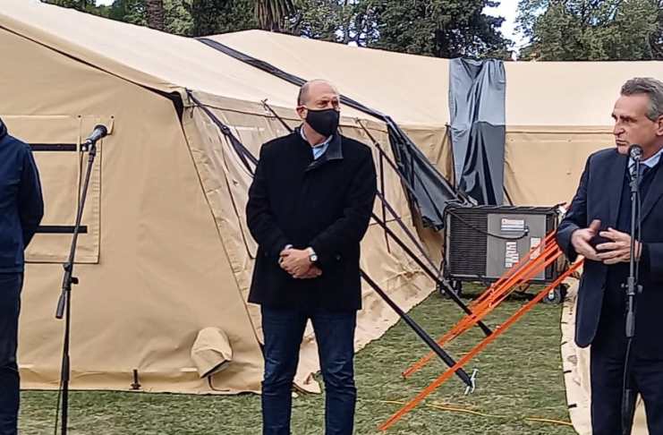 Se inauguró el Hospital de Campaña frente al Cullen