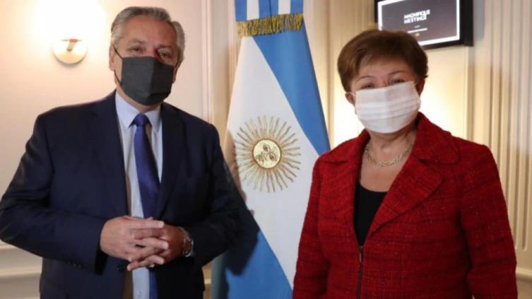 Alberto Fernández se reunió con la titular del FMI