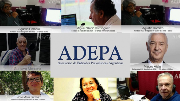 Adepa homenajeó en un video a los periodistas que murieron por Covid