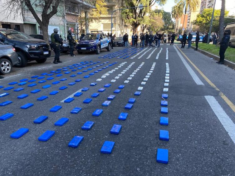 Histórico secuestro de drogas en el sur provincial